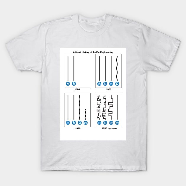 A Short History of Traffic Engineering T-Shirt by coolville